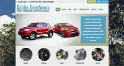 Desktop Screenshot of gabbagearboxes.com.au